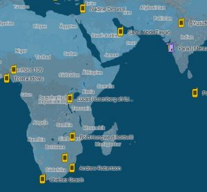 Journalist Heatmap Africa + Asia