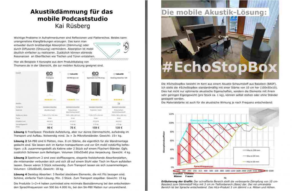 Screenshot PDF über mobiles Podcaststudio #EchoStopBox